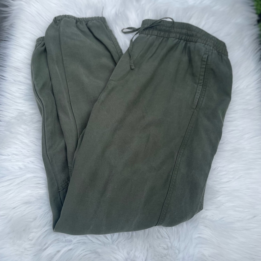 Gap - TweedGreen Drawstring Waist High Waist Jogger Pants - size large